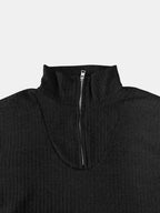 Full Size Quarter Zip Long Sleeve Top (8)