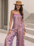Tied Printed Tube Wide Leg Jumpsuit (3)