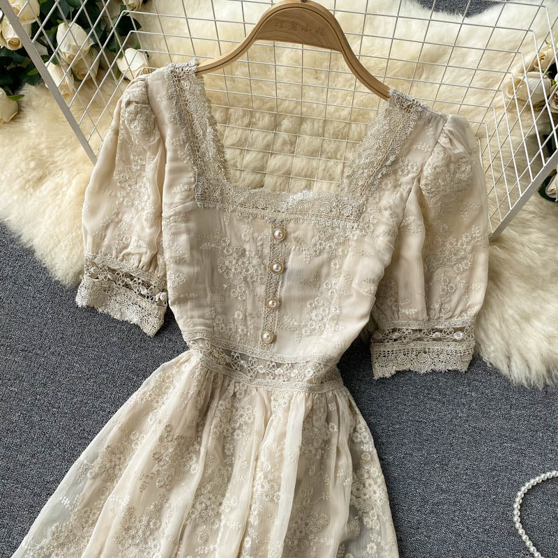 Vintage Lace Slim Dress photo 4