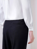 Full Size Tie Front Long Sleeve Shirt Plus (5)