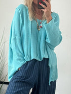 High-low Drop Shoulder Sweater (3)