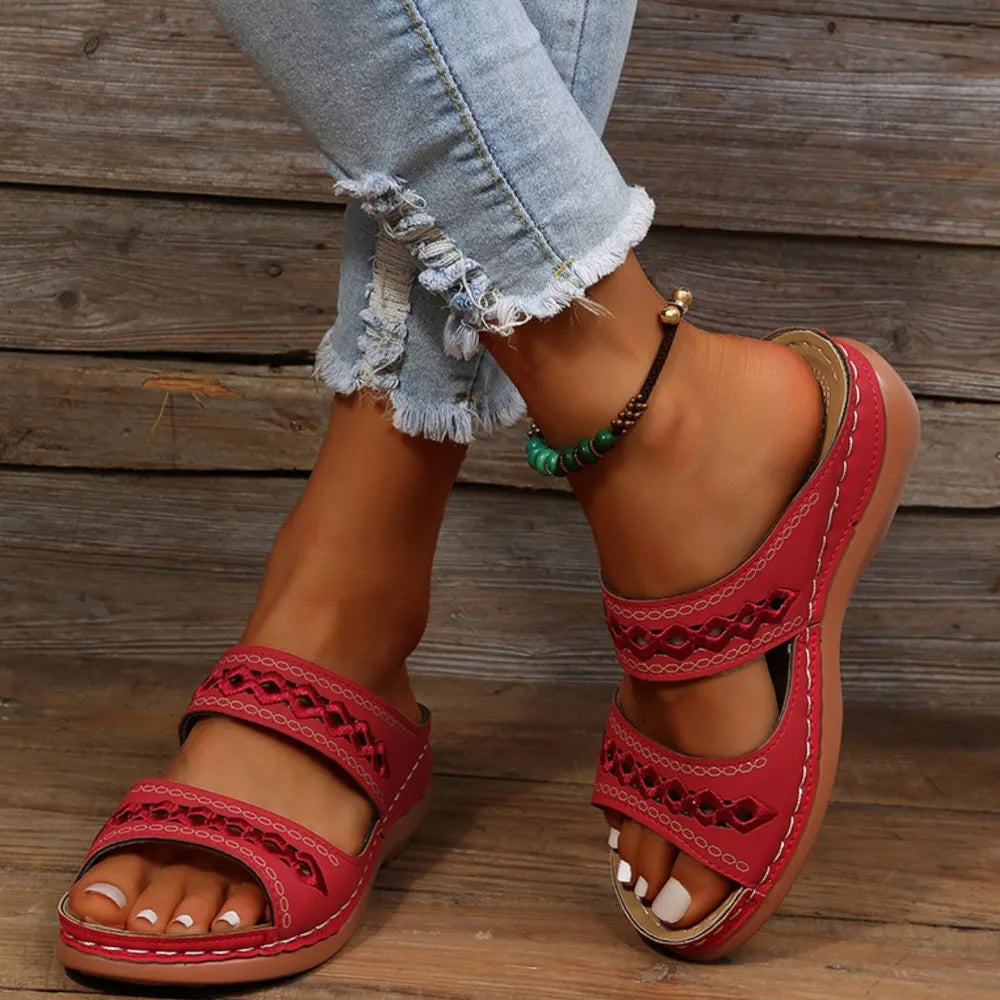 Open Toe Flats Sandals (5)