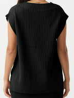Ribbed V-neck Sweater Vest (12)