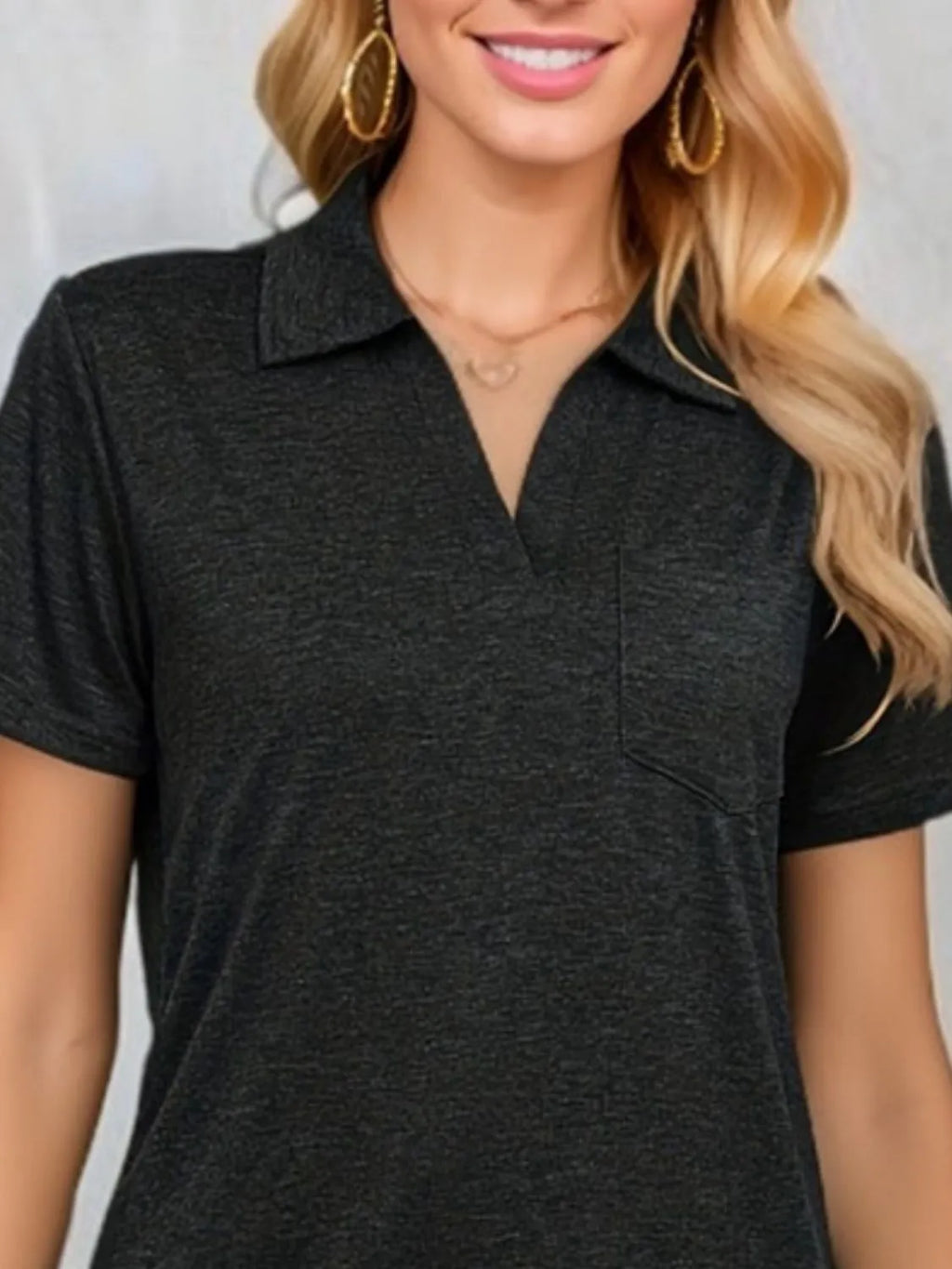 Johnny Collar Short Sleeve Top (9)