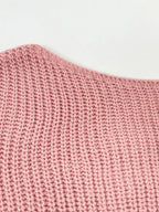 One-shoulder Ribbed Knit Top Relaxed Fit (5)