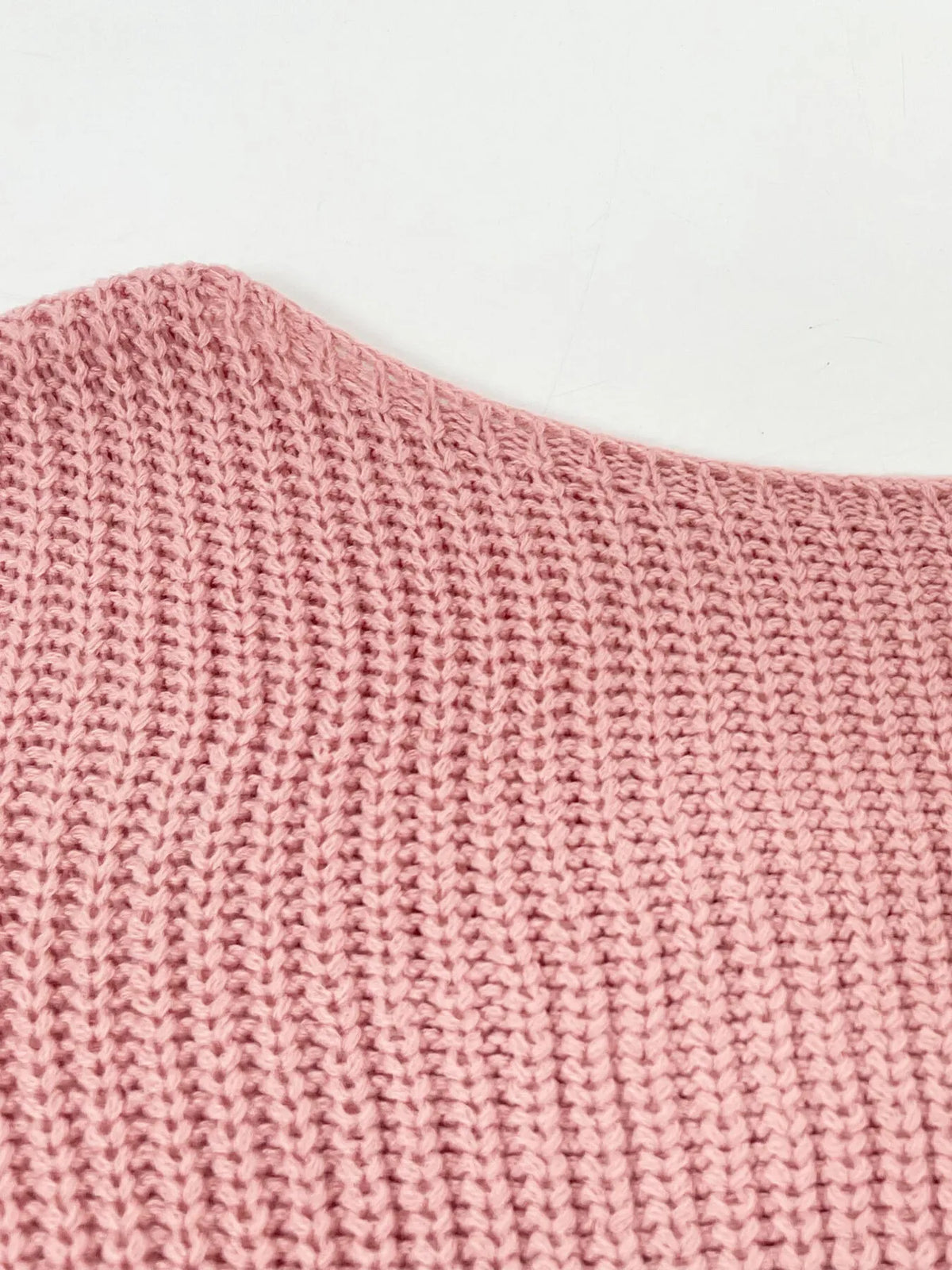 One-shoulder Ribbed Knit Top Relaxed Fit (5)