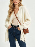 Full Oversized V-neck Cardigan
