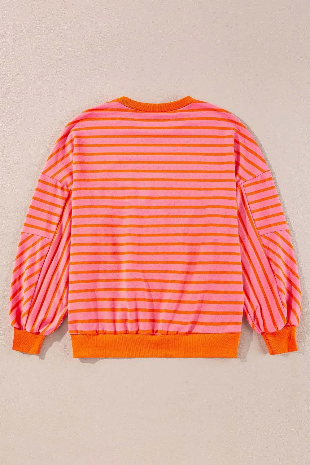 Striped Dropped Shoulder Long Sleeve Sweatshirt (8)