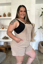 Full Size Texture Sleeveless Romper (7)