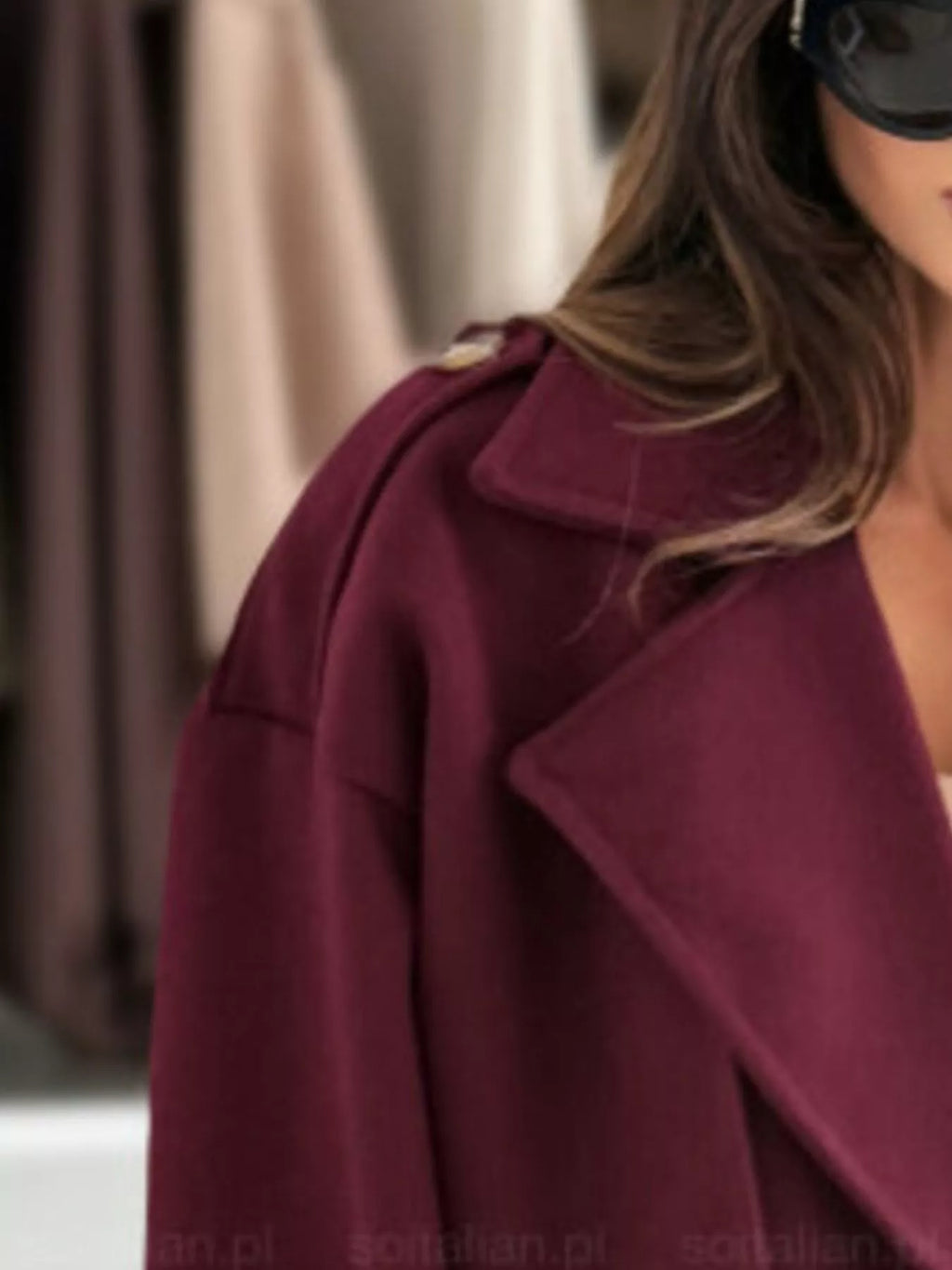 Double-breasted Cropped Outerwear (8)
