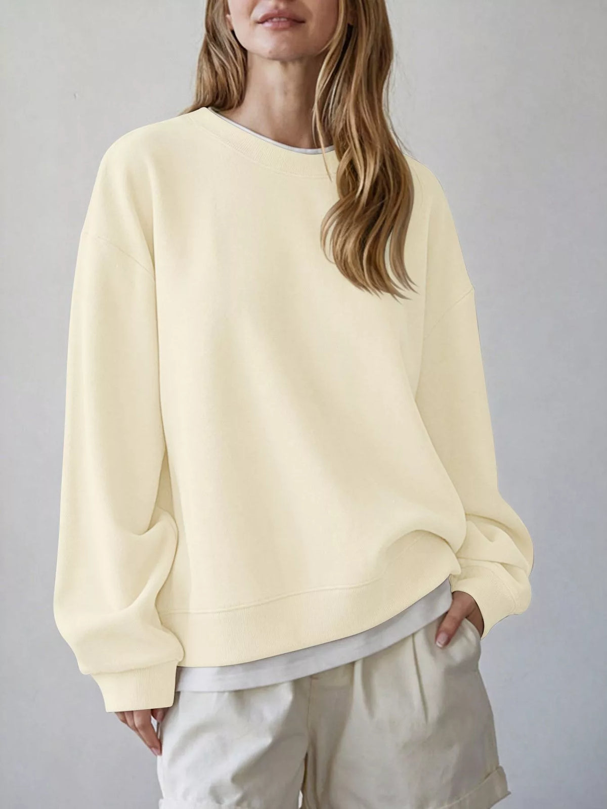 Oversized Crew Neck Sweatshirt (9)