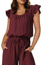 Ruffled Cap Sleeve Wide Leg Jumpsuit (24)
