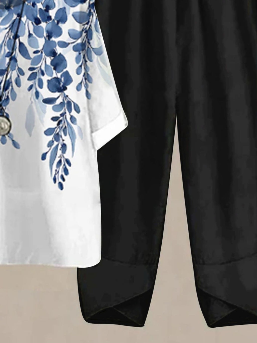 Printed Half Sleeve Top Pants Set (12)