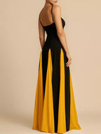 Two-tone Flowing Maxi Dress (11)