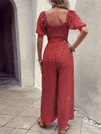 Printed Square Neck Puff Sleeve Jumpsuit (10)