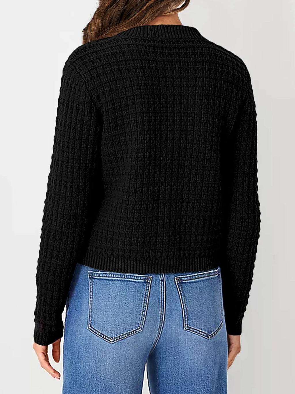 Textured Knit Button-front Cardigan (16)