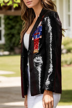 Sequin Nutcracker Long Sleeve Blazer (2)