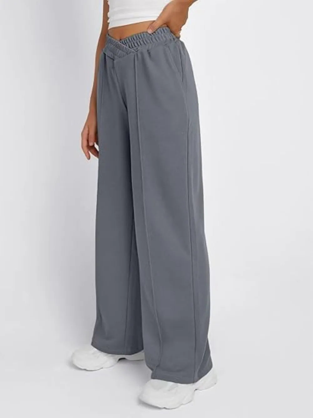 Elastic Waist Wide Leg Pants (10)