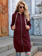 Zip-up Longline Hoodie Pockets (7)