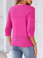Button Up 3/4 Sleeve Cardigan (9)