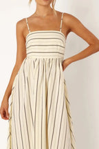 Striped Square Neck Cami Dress (15)