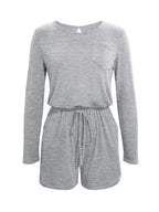 Long Sleeve Drawstring Romper (9)