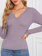 Notched Long Sleeve T-shirt (14)