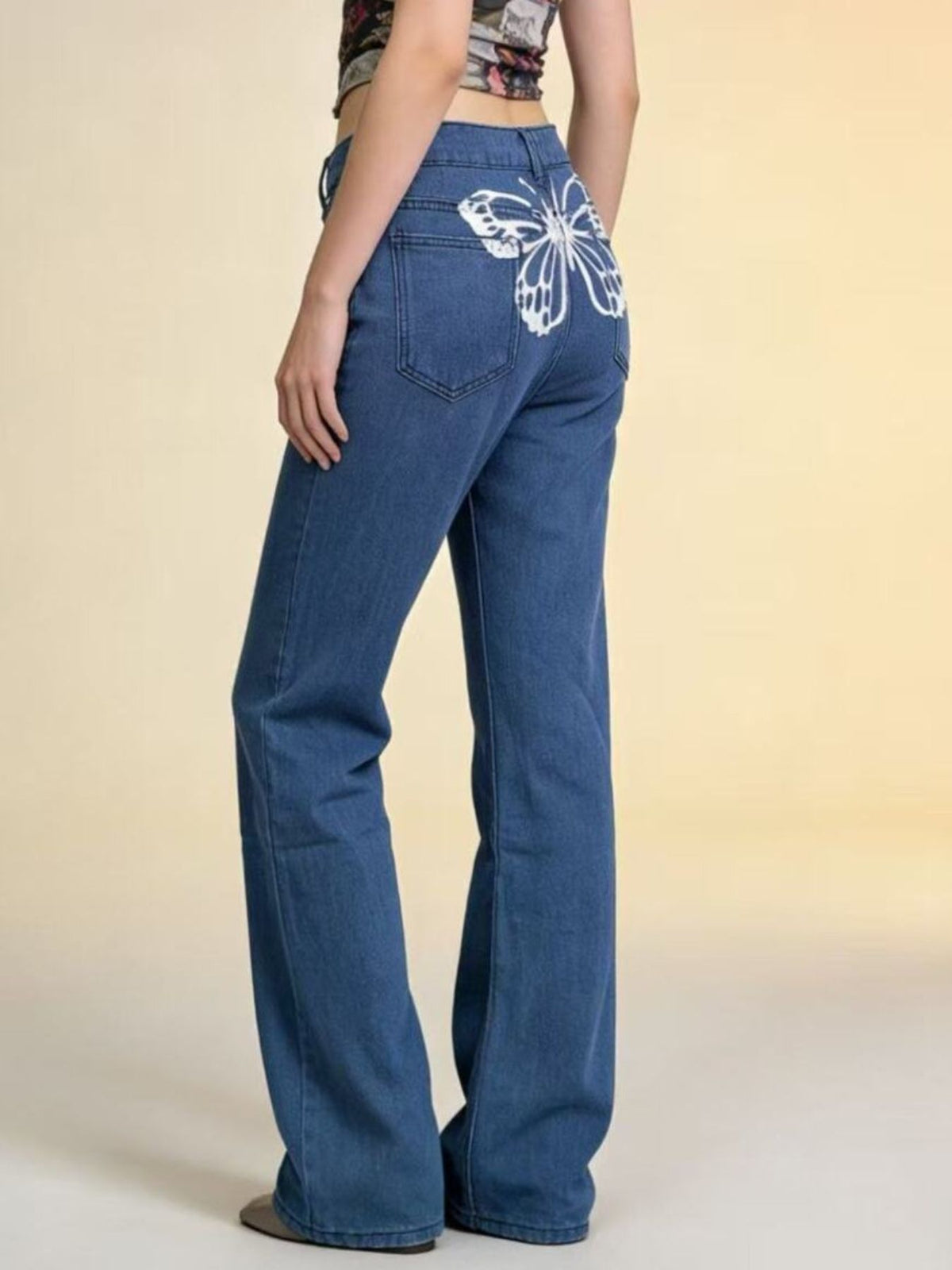 Butterfly Back Wide Leg Jeans (4)