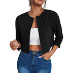 Solid Color Slit Bomber Jacket photo 16