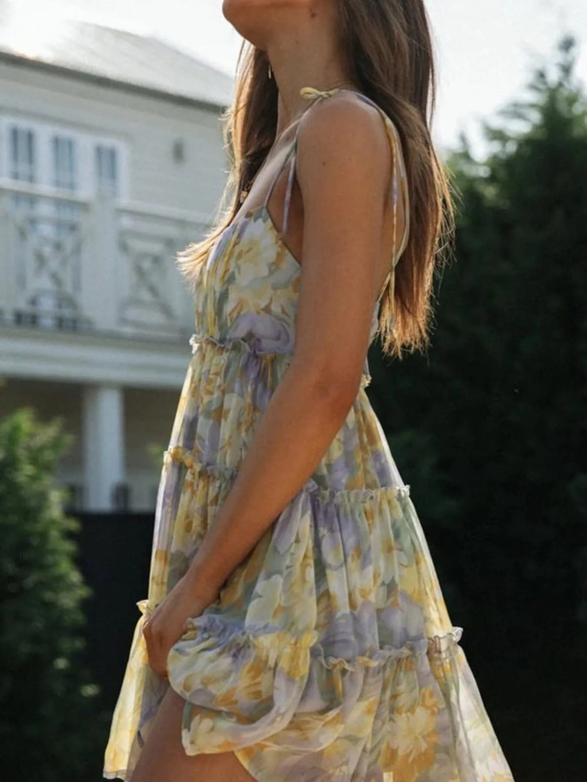 Printed Tie-strap Tiered Mini Dress (17)