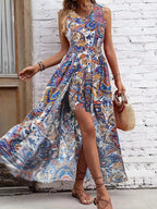 Paisley Print Sleeveless Romper (18)