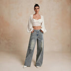 Loose Slightly Flared Street-style Trousers photo 3