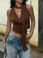Cowl Neck Ruched Cami (18)