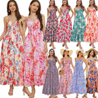 Bohemian Print Slip Dress Vacation photo 4