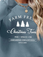 Graphic Round Neck Dropped Shoulder Sweatshirt (14)