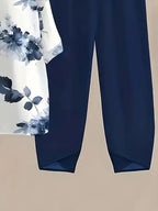 Printed Half Sleeve Top Pants Set (3)