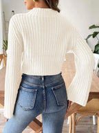 Mock Neck Long Sleeve Sweater (5)