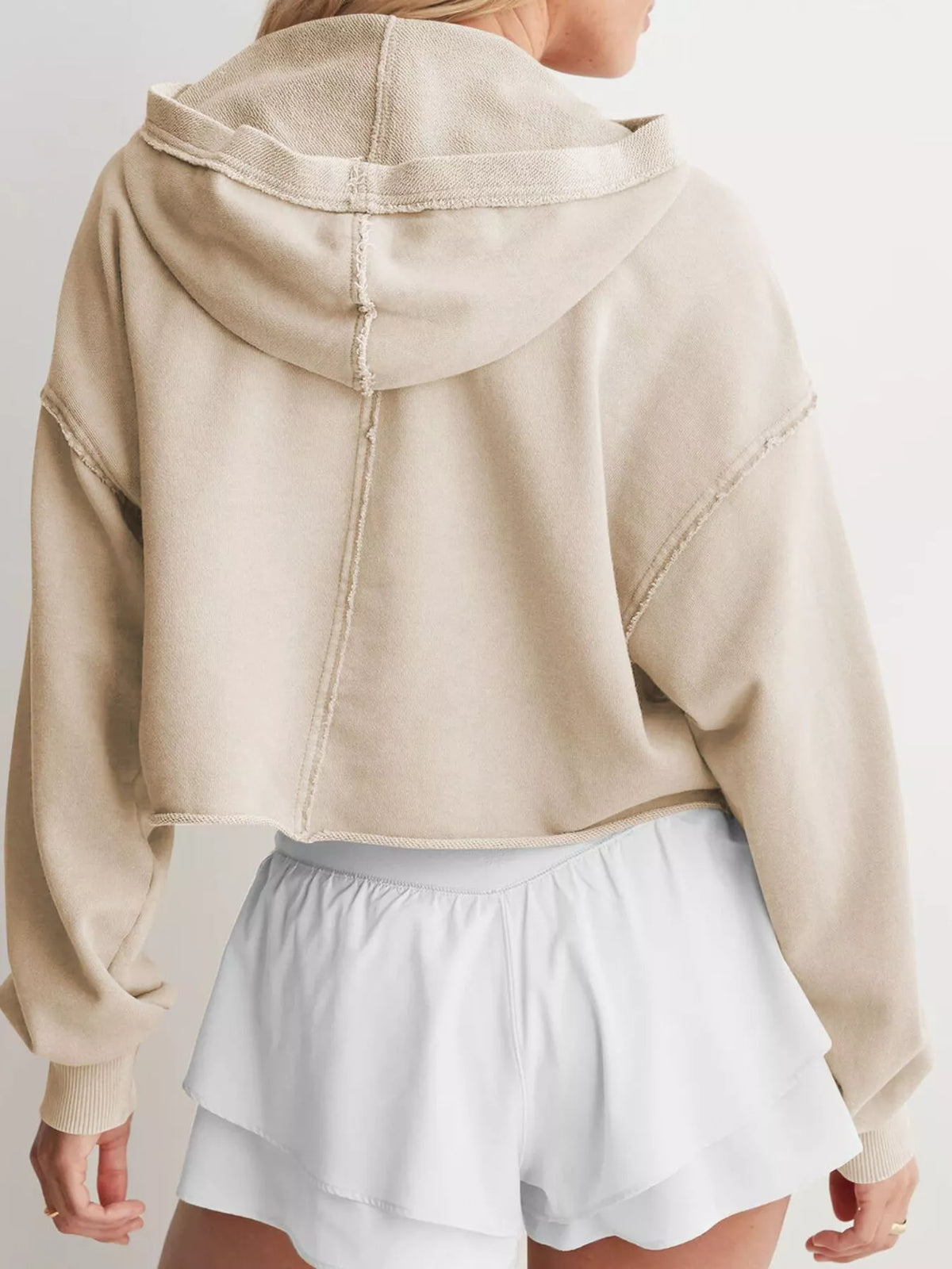 Exposed Seam Dropped Shoulder Hoodie (12)
