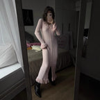 French Dress Sweet Ruffled Long Sleeve photo 2