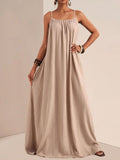Spaghetti Strap Flowy Maxi Dress