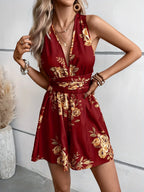 Crisscross Back Printed Romper (6)