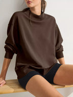 Mock Neck Oversized Sweatshirt (2)