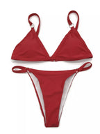 Solid Color Ring Detail Bikini Set (9)