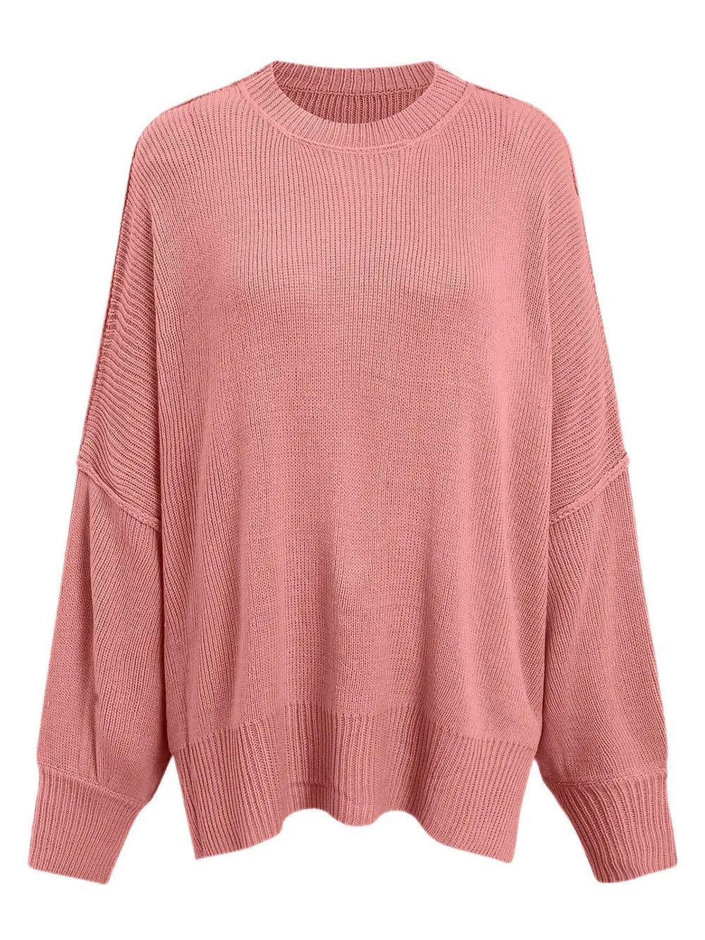 Round Neck Long Sleeve Sweater (22)