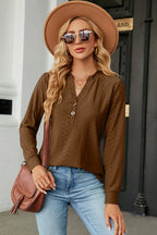 Notched Long Sleeve T-shirt (11)