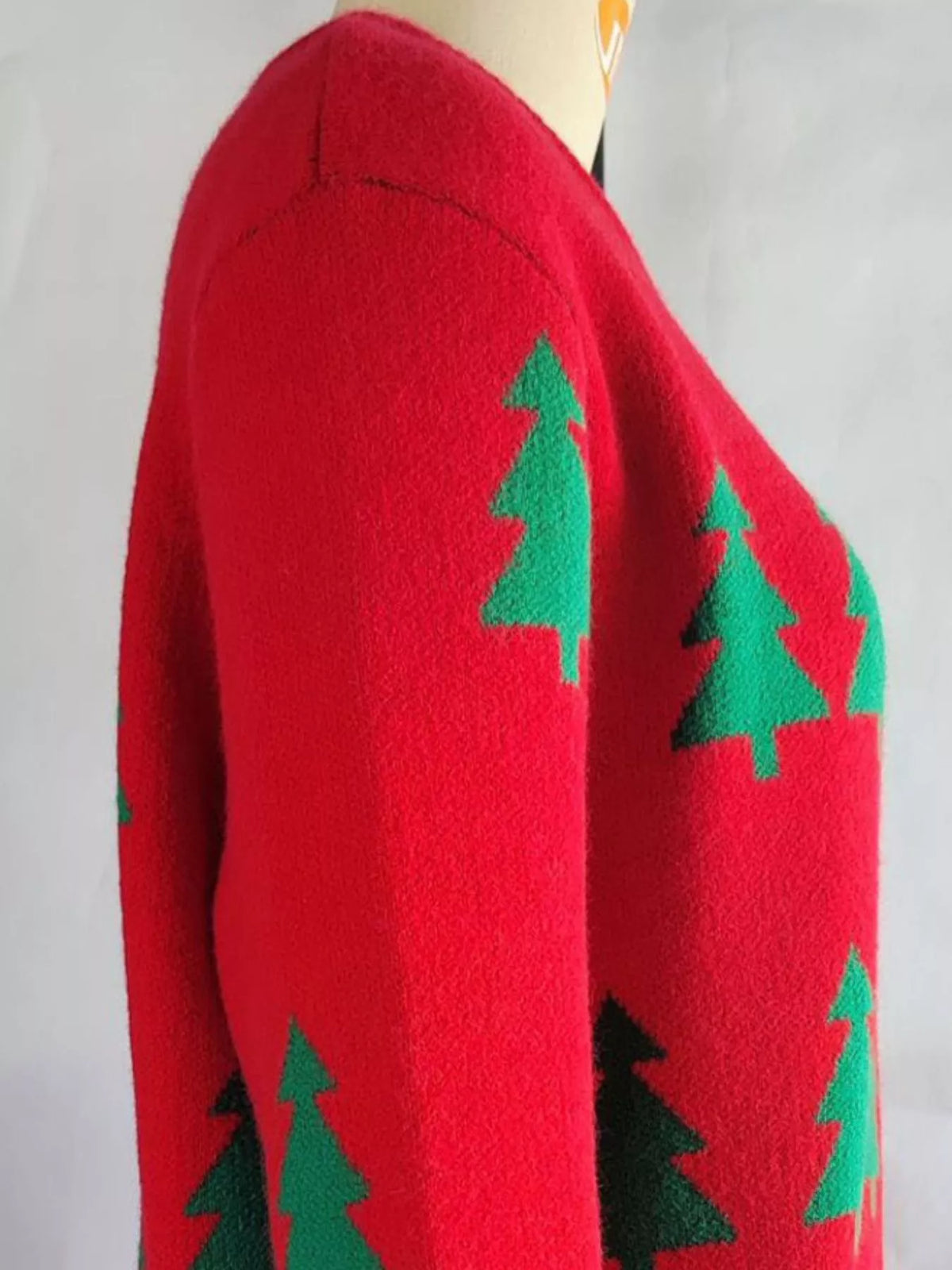 Christmas Tree Pattern Long Sleeve Sweater (3)