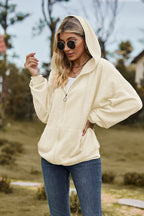 Cable-knit Long Sleeve Hooded Jacket (5)