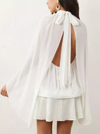 Tie Back Flare Sleeve Mini Dress (14)
