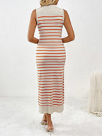 Round Neck Sleeve Midi Knit Dress (14)