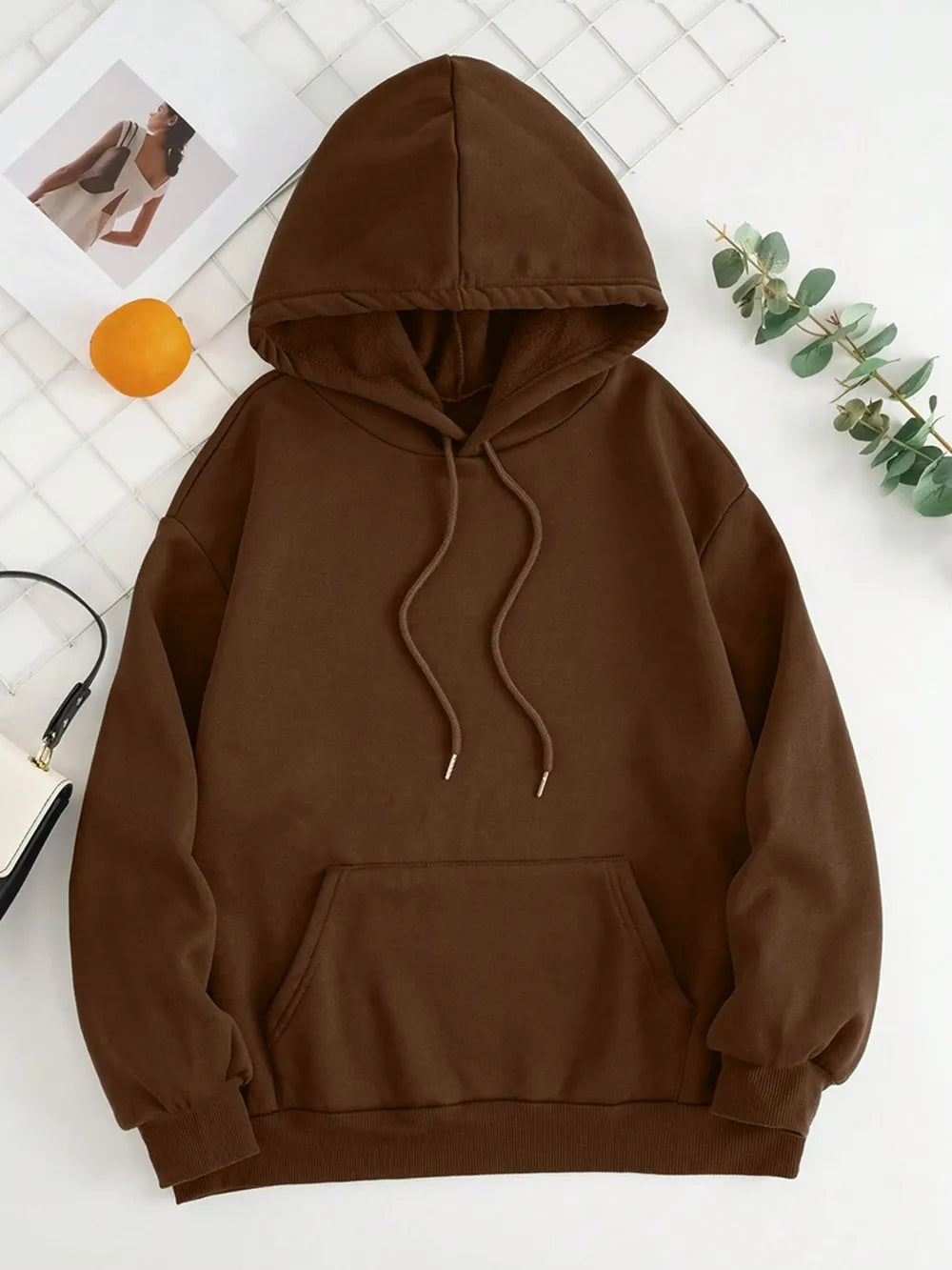 Drawstring Dropped Shoulder Hoodie (21)